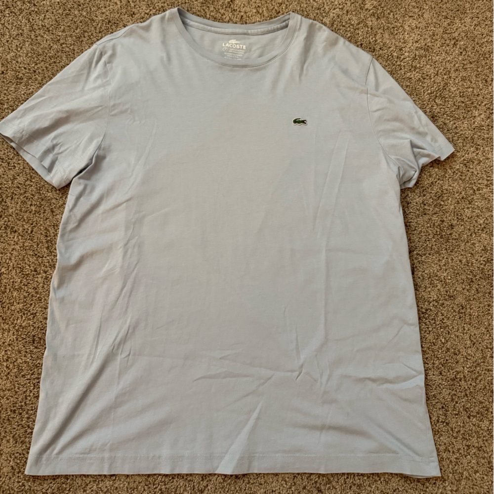 Lacoste Men's Sky Blue Short Sleeve Tee